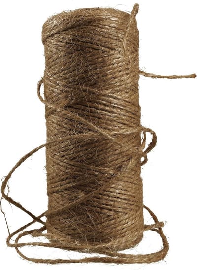 Jute Touw 328 Voet – Natuurlijk Verpakkings- en Inpakkoord voor Geschenken, Knutselen, Tuinieren en Decoratie