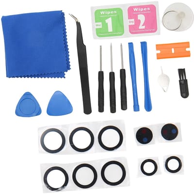 Achterste Camera Lens Glas Vervanging met Vooraf geïnstalleerde Lijm Reparatiegereedschap voor Samsung Galaxy S22 Ultra 5G
