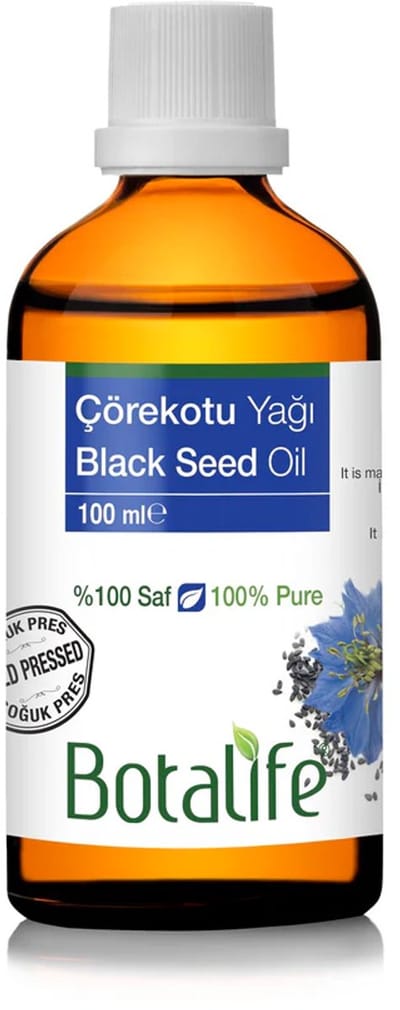 Botalife - Zwartzaadolie - Zwartezaadolie -Zwarte zaad olie - Zwartekomijnolie- Black Seed Oil - 100% Puur en Onbewer- Nigella Sativa-Koudegeperst - 100 ml