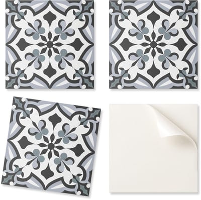 Set vinyltegels met stijlvol plantenpatroon, 20x20x20 cm
