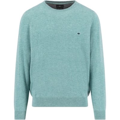 Fynch-Hatton Trui O-Neck Merino Cashmere Fern / male