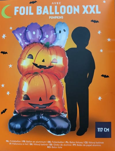 Halloween folie ballon XXL 117cm