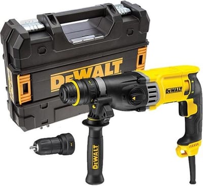 Dewalt D25144K SDS-PLUS Hammer and QC-bolt - Yellow
