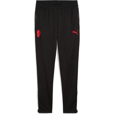 Ac milan trainingsbroek in de kleur zwart.