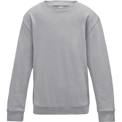 Just Hoods - AWDis Sweat Kinder - Heather Grey maat 9/11 (L)