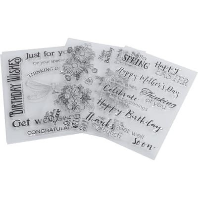 3 Stuks Transparante Stempel Rubber TPR DIY Journal Album Decoratie Knutsel Accessoires gray