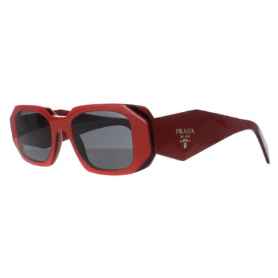 Prada PR17WS 12N5S0 oranje zwart donkergrijs zonnebril