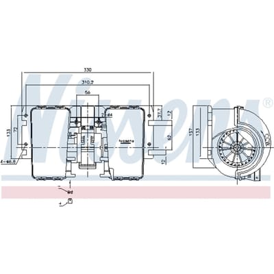 Interieurventilator NISSENS 87486