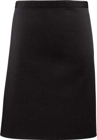 Schort/Tuniek/Werkblouse Unisex One Size Premier Black 65% Polyester, 35% Katoen