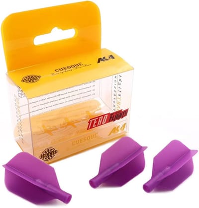 Set van 3 Slim Shape Dartflights in Paars
