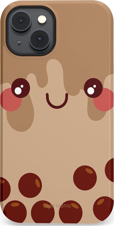 Casetastic Hoesje Geschikt voor Apple iPhone 14 Plus Magsafe - Stijlvolle Beschermende Duo-layer Case - Smeltende choco bolletjes