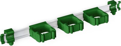 Toolflex One - Gereedschapsophangsysteem - 54 cm Aluminium Rail, Groen - 5 Flexibele Houders - Geschikt voor Ø15-35 mm Gereedschappen - Eenvoudige Installatie - Ruimtebesparend en Veilig - Inclusief Montagemateriaal