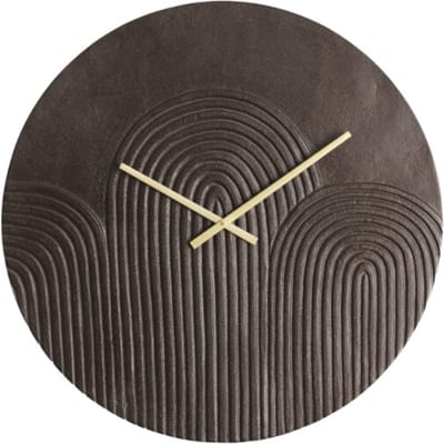 Light & Living Klok Gwenna - Bruin - Ø58cm - Wandklok Modern