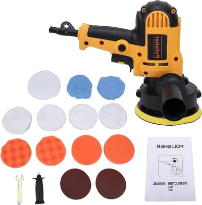 Polijstmachine - Wax machine - Auto's meubels waxen - Variabele snelheid - 5 inch - Zwart