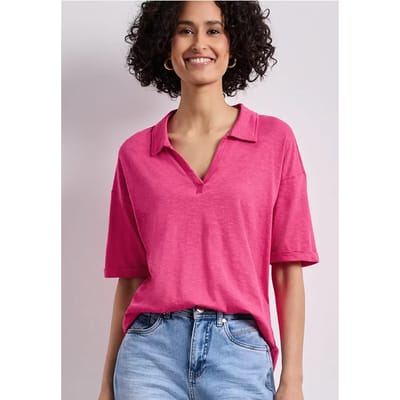 Jersey poloshirt met korte mouwen