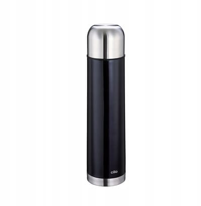 Cilio Colore thermosfles 1 L - metallic zwart