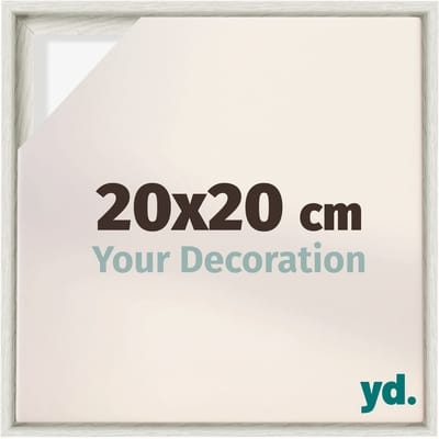Your Decoration - Baklijst 20x20 cm - White Wash - Baklijst voor Canvas - MDF - Lyon