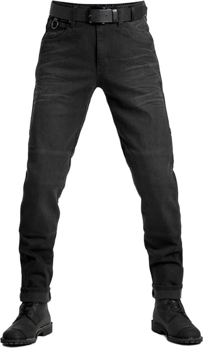 Pando Moto Boss Dyn 01 Zwarte Motorjeans - Broek