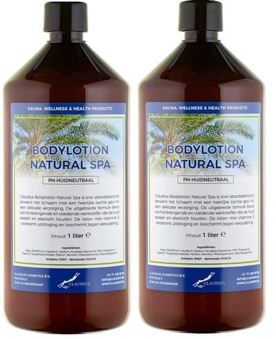 Bodylotion Natural Spa 1 Liter - set van 2 stuks
