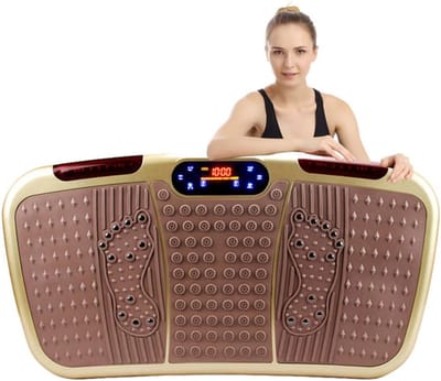 Fitness Trilplaat - Vibratieplatform Training - Full Body Workout - 120 Snelheidsniveaus - 78 x 45 cm - Goud
