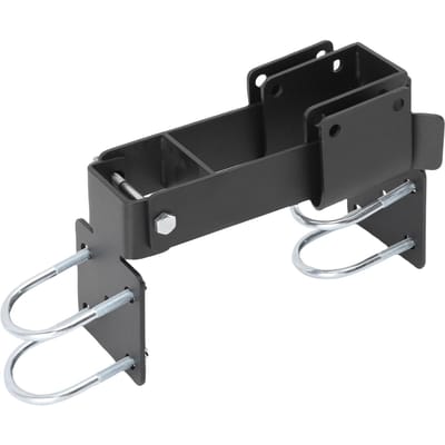 Loquet de Portail en Maille Chaînée Acier au Carbone Bras Robuste Loquet de Portail Double pour Cadre de Porte à Tube Rond de 1,375 po