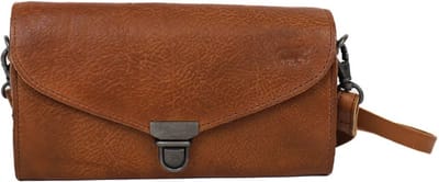Bear Design Pascalle Leren Clutch / Enveloptas - Cognac
