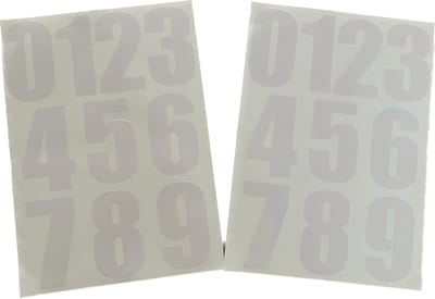 Afecto plakcijfers 0 - 9 - wit - hoogte 9 cm - voor binnen en buiten