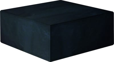 Beschermhoes Loungeset Tafel - Voetenbank - Hocker - Vierkant - 74X74X28cm - Zwart