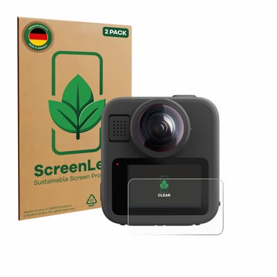 2 Stuks Screenprotector voor GoPro Max 2 - Hoogwaardige Beschermfolie transparant