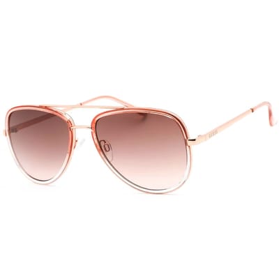 Guess GF0417 72B glanzend roze smoke gradient zonnebril