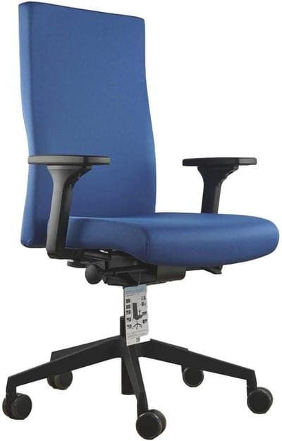 rgonomische Bureaustoel 69x69x117 cm – Medahomestore BlueStrike Comfort 4D – Luxe Verstelbare Bureaustoel met Lendensteun, Synchroonmechanisme & 4D Armleuningen – Testwinnaar Design, Blauw
