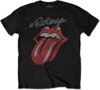 The Rolling Stones - Rolinga Heren T-shirt - S - Zwart
