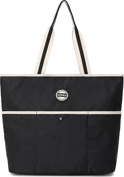 Gudika - Dames Tas - Schoudertas - Schooltas - Handtas - Shopper - weekendtas - Boodschappentas - Strandtas - Zwart