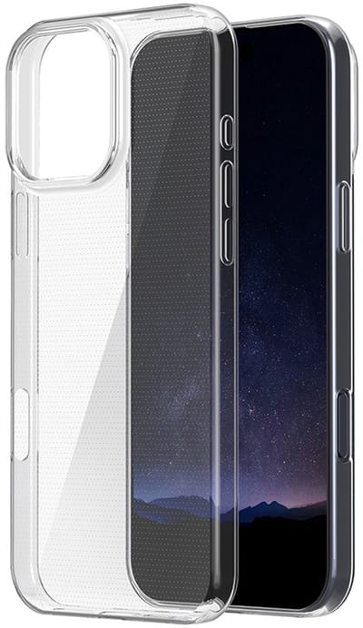 Cadorabo Hoesje geschikt voor iPhone 16 PRO in VOLLEDIG TRANSPARANT Niet-vergelende Technologie Beschermhoes gemaakt van flexibel TPU Silicone Case Cover