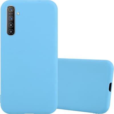 Cadorabo Hoesje geschikt voor Realme X2 / XT / Oppo K5 in CANDY BLAUW - Beschermhoes gemaakt van flexibel TPU silicone Case Cover