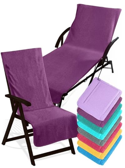 DailySupplies® Badstof Stoelhoes - Strandbed - Hoes voor Tuinstoel