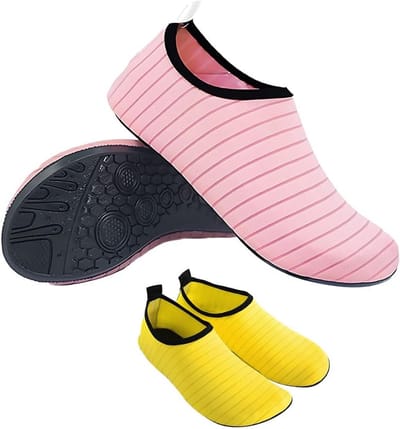 Thijox - Watersokken, Badschoenen, Waterschoenen, Indoor Yogasokken, Strandschoenen, Antislip, Ademend, Unisex, Maat S-XXL, Perfect voor Zwemmen, Stra