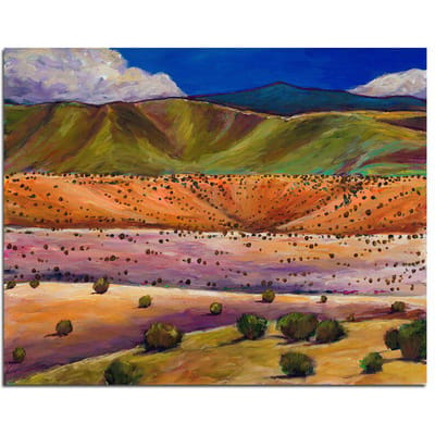 Foothill Approach 5D DIY Diamond Painting Volledige ronde diamantborduurwerk 20X30CM blue