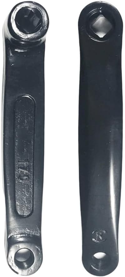 Fietsslinger - Fietszwengel Crank - Hometrainer Onderhoud - Prismatisch Gat - 170 mm Lengte - Zwart