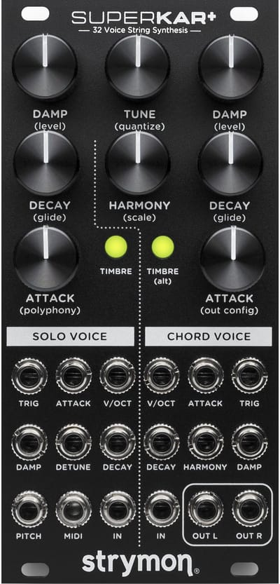 Strymon SuperKar+ - 32-voice Karplus-Strong synth module