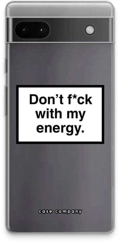Case Company® - Hoesje geschikt voor Google Pixel 6a hoesje - My energy - Soft Cover Telefoonhoesje - Bescherming aan alle Kanten en Schermrand