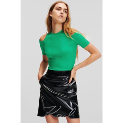 Karl Lagerfeld Knit Fashion Top Bright Green Taglia: L | Camicie Outlet | Donna | Verde