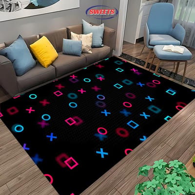 Gamecontroller 3D-printen Groot Oppervlak Tapijt voor Woonkamer Slaapkamer Bank Deurmat Keuken Vloerkleed Antislip Decor Duurzame Mat 80*120cm