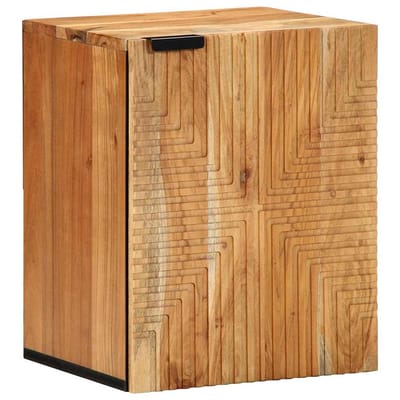 vidaXL - Wastafel - kabinet - voor - de - badkamer - met - plank - Massief - Acacia - Hout