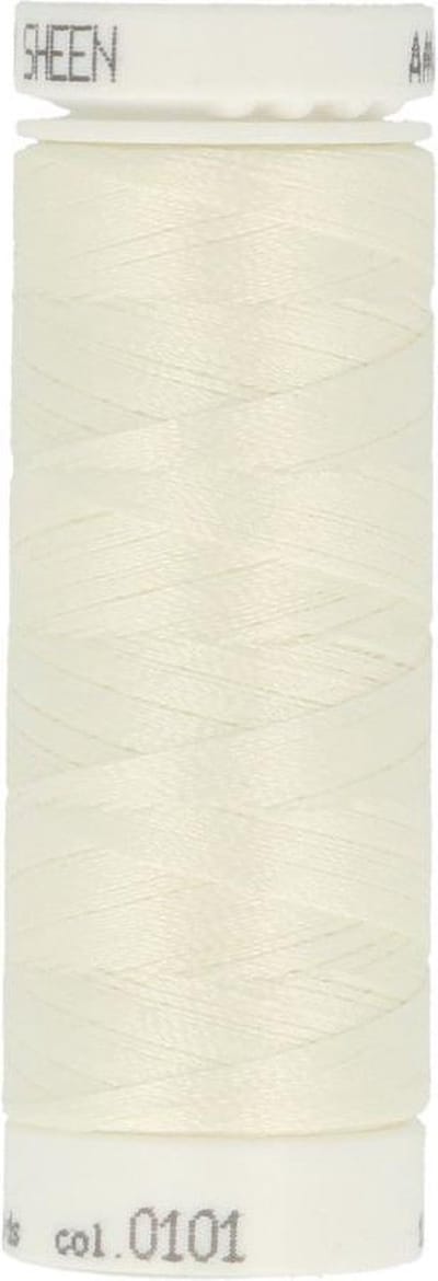 AMANN POLYSHEEN NAAI-BORDUURGAREN, COL-0101 CREME, 200M, PER STUK.