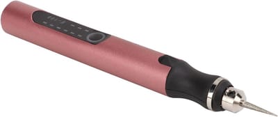 Draadloze Graveerpen - Roterend Gereedschap - Handgemaakt Hobby Werk - USB C Snel Opladen - 30 Delige Set - Rosé Goud