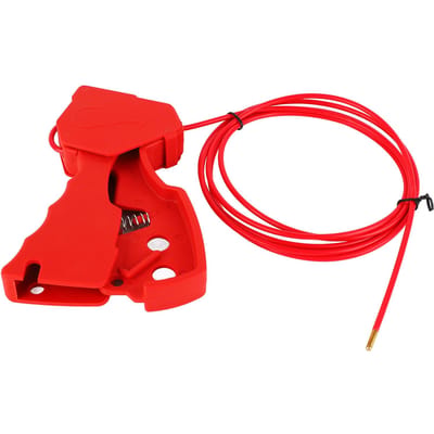 Verstelbaar Kabel Lockout Industrieel Afsluiter Shutdown Tagout Roestvrij Staal Veiligheidsslot red
