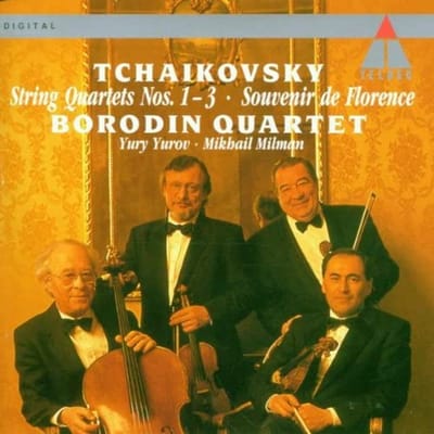 CD BORODIN QT; PYOTR IL'YICH TCHAIKOVSKY - Strijkkwartetten 1-3 Niet-Japanse Klassieke Muziek Gebruikt