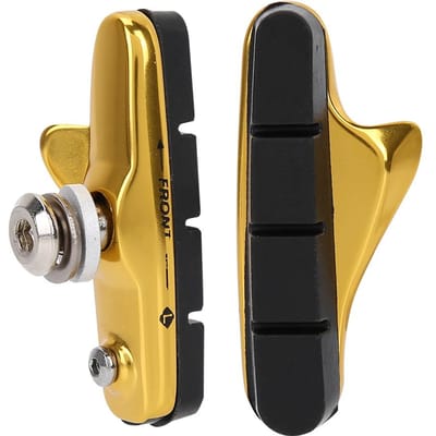 1 Paar Lichtgewicht Racefiets Vouwfiets Onderdelen Remschoenen Blokken Accessoire Onderdelen (Goud) black