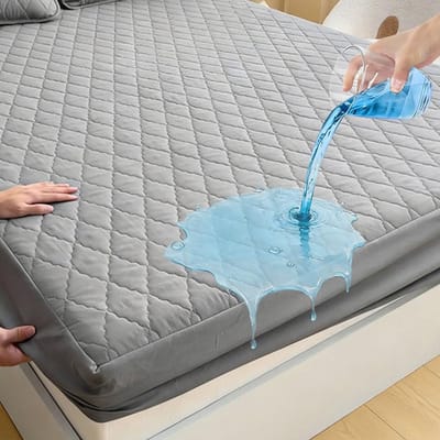 Waterdichte Matrasbeschermer met Gequilt Bovenkant - Matras Topper 90x200cm voor Extra Comfort en Bescherming